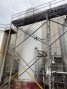 DCI Inc. 15,000 Gallon Stainless Steel Jacketed Vertical Mix/Processing Tank