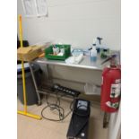 Office Room: Includes SS Desk, Grey Storage Closet, U-Line Scale, Carbon Filters & Office Contents