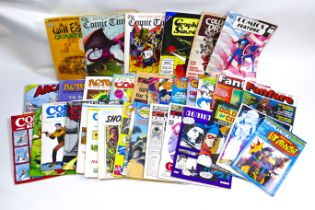 COMIC BOOK MAGAZINE LOT WILL EISNER NEMO FANFARE COMIC TIMES READER ETC VINTAGE FANZINE MARVEL DC