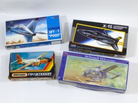 MATCHBOX GLENCOE MONOGRAM AIRFIX VINTAGE MILITARY JET AIRCRAFT HELICOPTER SCALE MODEL KIT LOT