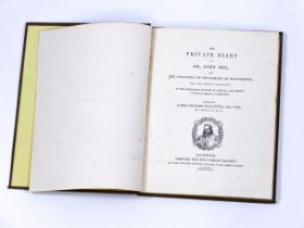THE PRIVATE DIARY OF DR JOHN DEE THE CAMDEN SOCIETY 1842 FIRST EDITION OCCULT BOOK