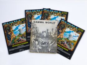 GAMMA WORLD SCIENCE FICTION ROLE PLAYING GAME BOOK LOT TSR ADVANCED DUNGEONS & DRAGONS AD&D