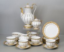 Meissen Prunkkaffeeservice, 6 Personen, X-Form