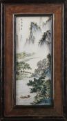 Bemalte Porzellanplatte, China, Qing Dynastie