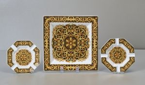 Rosenthal Versace, Barocco, 3 Aschenbecher