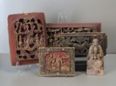 5 asiatische Kunstobjekte
