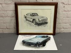 Aston Martin DB5 Framed Print and 3D Perspex Print (2)