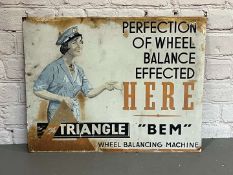BEM Wheel Balancing Tin Sign