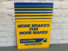Lucas Girling Distributor Aluminium Sign
