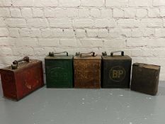 Three, Two Gallon Fuel Cans Etc