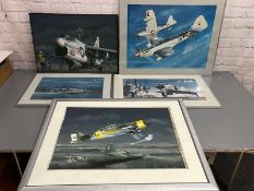 Five Framed Thijs Postma Aviation Pictures