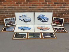 Ten Motoring Prints and Photographs