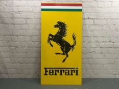 Ferrari Emblem Modern Metal Sign