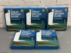 Five AA Great Britain Guide Books