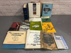 Box of Ford Manuals, Books Etc