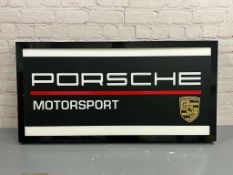 Porsche Motorsport Modern Illuminated Sign