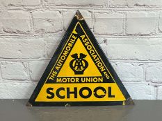 AA School Motor Union Triangular Sign&nbsp;