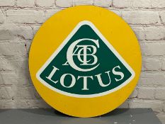 Lotus Emblem Printed Sign on Board