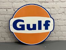 Gulf Emblem Metal Sign