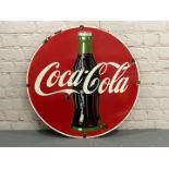 Coca-Cola Circular Enamel Sign