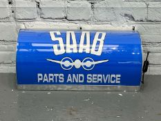 SAAB Parts & Service Illuminated Sign
