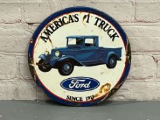 Ford “Americas 1 Truck” Enamel Sign