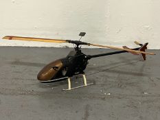 Remote Controlled Helicopter With Wooden Blades