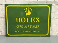 Rolex Official Retailer Enamel Sign