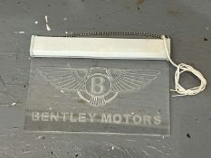 Bentley Motors Illuminated Sign