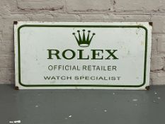 Rolex Official Retailer Enamel Sign