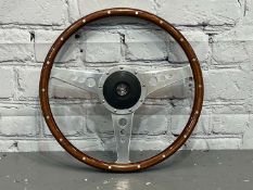 Jaguar Moto-Lita Wooden Steering Wheel