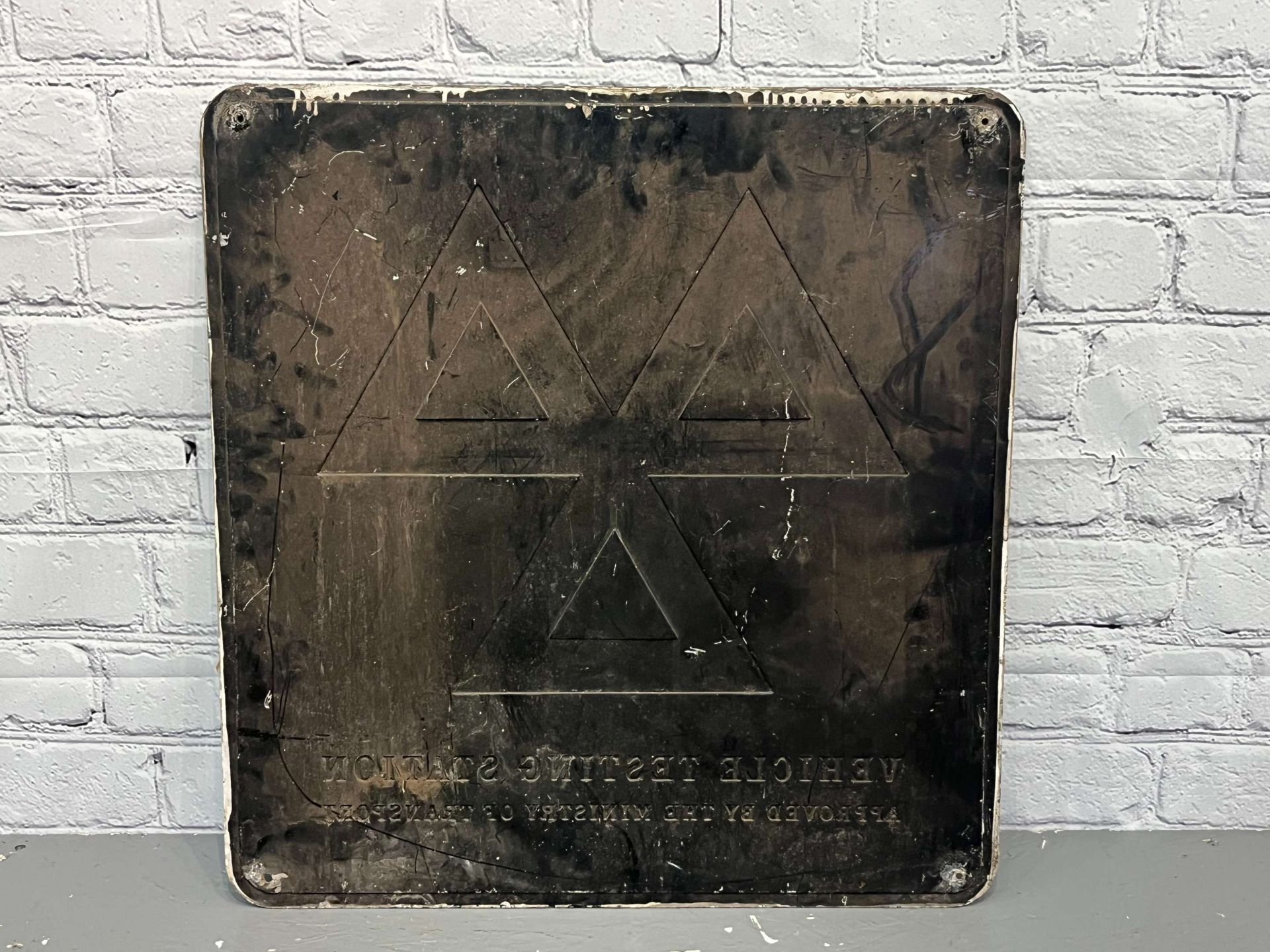 Vehicle Testing Station Aluminium Sign - Image 2 of 2