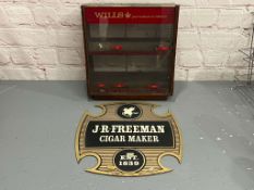 Wills Tobacco Shop Display and J.R Freeman Sign on Board (2)