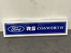 Ford RS Cosworth Modern Metal Illuminated Sign