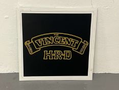 The Vincent HRD Modern Slim Line Illuminated Sign&nbsp;