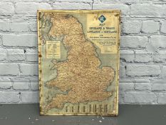 RAC Cardboard Map Sign