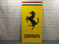 Ferrari Sign on Metal Board&nbsp;