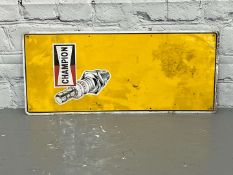 Champion Spark Plug Aluminium Sign