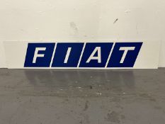 Large Fiat Dealership Plastic Sign