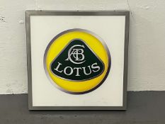 Lotus Modern Metal Illuminated Sign