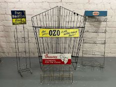 Four Wirework Shop Display Stands