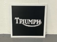 Triumph Modern Slim Line Illuminated Sign &nbsp;