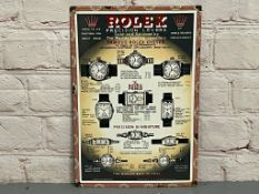 Rolex Precisions Levers Enamel Sign