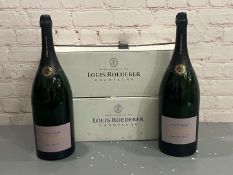 Two Fortnum and Mason Large Shop Display Champagne Bottles and Boxes