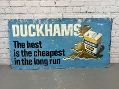 Duckhams “The Best is The Cheapest In The Long Run” Aluminium Sign