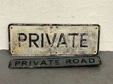 Private and Private Road Signs (2)