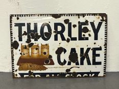Thorley Cake Part Enamel Sign