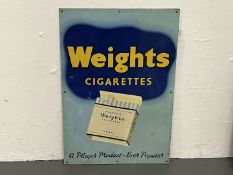 Weights Cigarettes Tin Sign