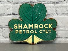 Shamrock Petrol Co Ltd Enamel Sign
