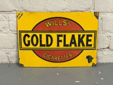Wills Gold Flake Cigarettes Enamel Sign